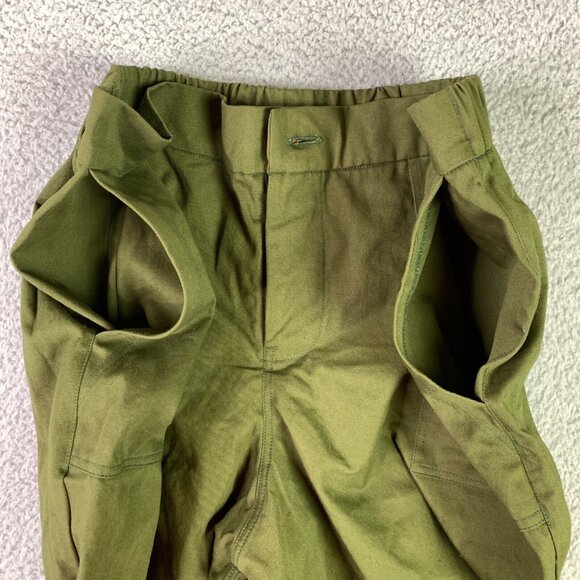 Pamut Apparel Frankie Pant Womens Large Olive Slim Tapered Leg Cotton Twill NEW - Picture 12 of 16